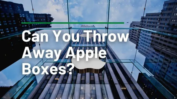 Can You Throw Away Apple Boxes
